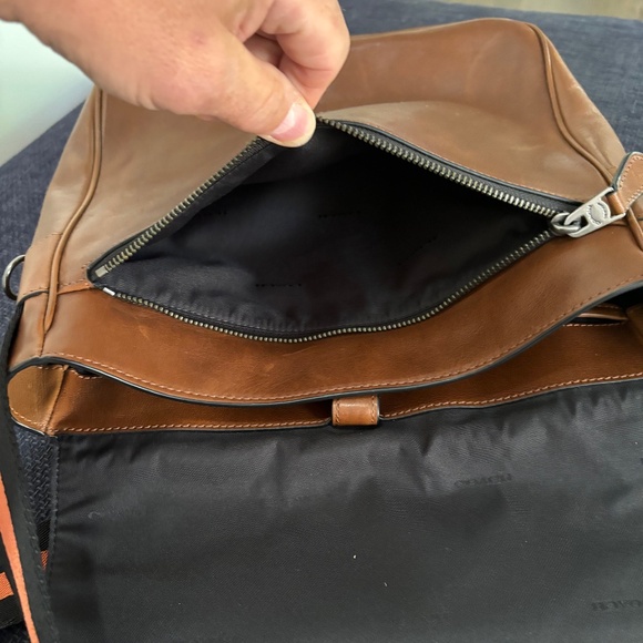 Coach Metropolitan Tan Leather Crossbody Messenger Bag Sz OS - Picture 6 of 16